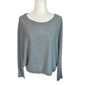 Vince Heather Gray 100% Cashmere Sweater Dolman Sleeve  Size M